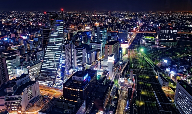 名古屋駅の夜景